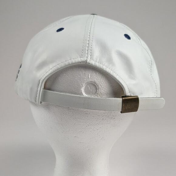 Vintage Denver Broncos NFL Football AFC West Leather Strapback White Hat - Picture 4 of 5